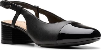 Clarks Marilyn Rose Slingback Pump in Black Combi at Nordstrom Rack, Size 7.5