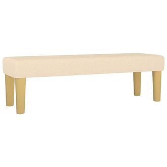 vidaXL Vidaxl - Banco De Tela Color Crema 100x30x30 Cm