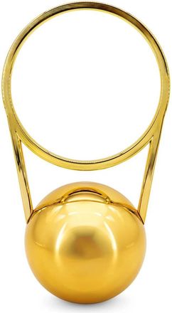 Like Dreams Womens Halo Ring Evening Clutch Bag In Gold