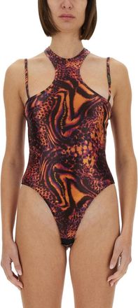 Versace Jeans Couture Leotard With Print-Donna