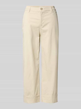 s.Oliver Red Label Wide Leg Culotte aus Baumwoll-Mix in Beige, Gr&ouml;&szlig;e 34