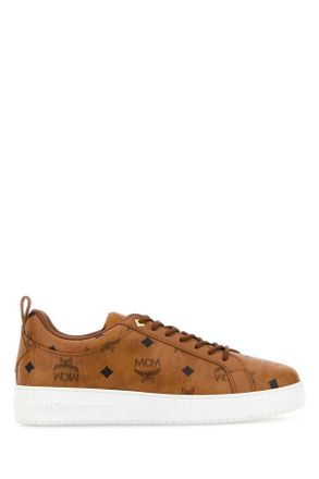 MCM Mcm Printed Canvas Sneakers