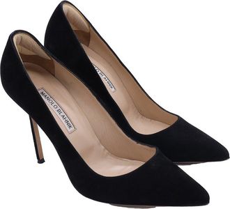 Manolo Blahnik Womens Suede Bb Pump (Authentic Pre-Loved)
