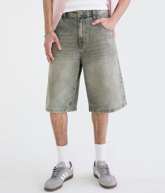 A&eacute;ropostale Super Baggy Denim Shorts 12.5