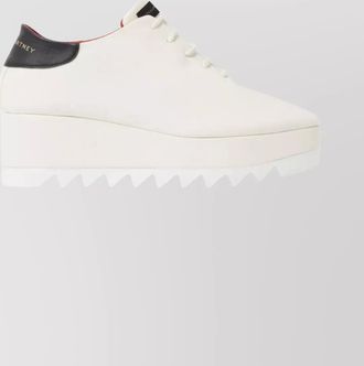 Stella McCartney elevated round toe platform sneakers