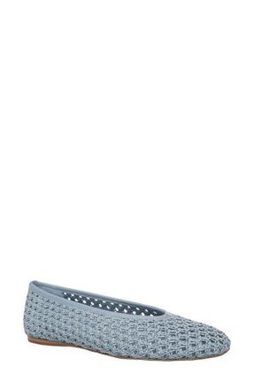 Nordstrom Maddox Raffia Flat in Blue Raffia at Nordstrom, Size 9.5