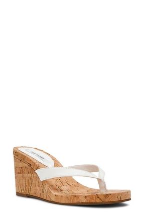 Steve Madden Playing Wedge Sandal in White at Nordstrom, Size 6.5