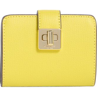 Kate Spade New York phoebe refined leather card case in Arnica at Nordstrom Rack