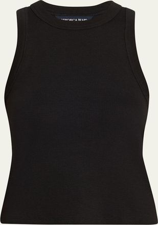 Veronica Beard Jordyn Cropped Tank Top