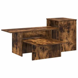 vidaXL Mesa Consola Roble Ahumado 91,5 X 35 X 38,5 Cm Vidaxl
