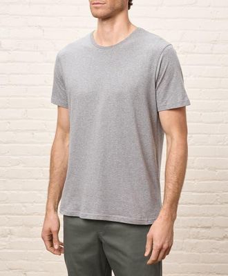 Pact Organic Cotton Mens Softspun Essential Crewneck Tee in Heather Grey at Nordstrom, Size Xx-Large