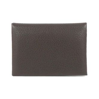 Herm&egrave;s Brown Barenia Leather Coin Purse/Coin Case (Pre-Owned)