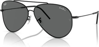 Ray-Ban Aviator Reverse Zonnebril - unisex - Zonnebrillen - Zwart - 59 MM - Accessoires