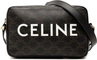 Celine Pre-owned Cross Body Bags, female, Black, Size: ONE SIZE Pre-owned Leather Cross Body Bag
