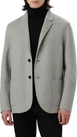 Bugatchi Wool Blend Double Button Blazer in Platinum at Nordstrom Rack, Size Small