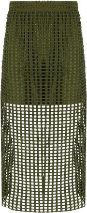 Essentiel GONNA MIDI HANDKERCHIEF KAKI ESSENTIEL ANTWERP