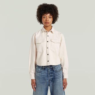 G-Star Boxy Relaxed Overshirt - Donkerblauw - Dames