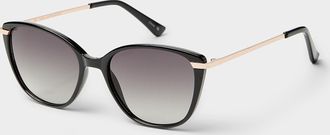 Simons Womens Carmen soft cat-eye sunglasses