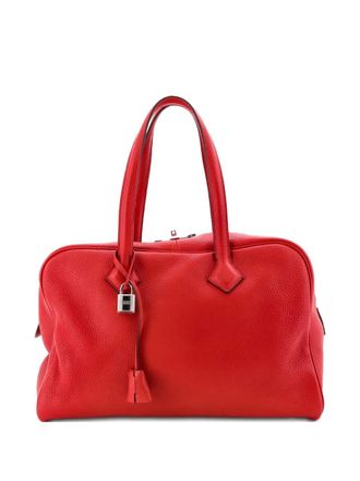 Herm&egrave;s Victoria II Bag Clemence 35 satchel - Rosso