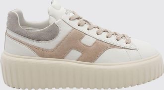 Hogan Sneakers H-Stripes in pelle e suede con suola platform