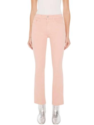 Mother Denim Insider Hover Jeans In Peach Parfait