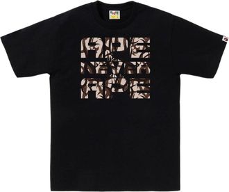A Bathing Ape Trial Camo Asnka T-Shirt Black Beige 1L30-110-036-BLKBGE