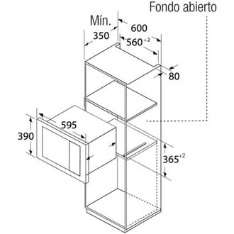 Orbegozo Orbegozo - Microondas Integrable 800w Con Grill 1000w 20l Mig 2025