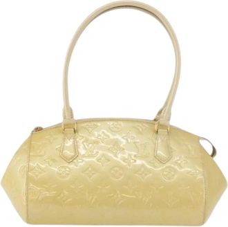 Louis Vuitton Pre-owned Handbags, female, Yellow, Size: ONE SIZE Pre-owned Canvas Handbag