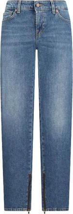7 For All Mankind Y2K Skinny - Dames - Skinny Jeans - Blauw - W28 - Katoen - Jeans