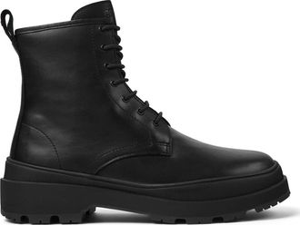 Camper Brutus Trek Veterlaars - Dames - Veterlaarzen - Zwart - 36 EU - Leer - Schoenen