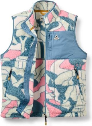 Passenger Home Full Zip Recycled Sherpa Gilet Fleecegilet f&uuml;r Damen | bunt