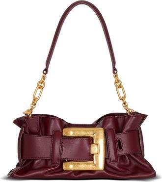Balmain Mini Anthem Bag In Calfskin Leather in Brown at Nordstrom