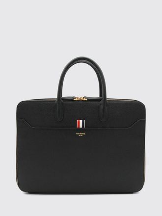 Thom Browne Borsa da lavoro Thom Browne in pelle a grana