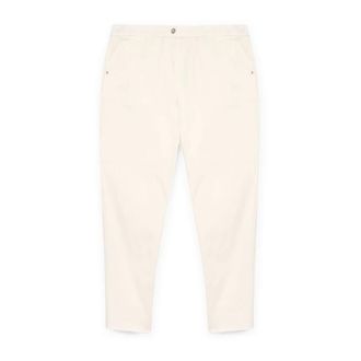 Fiorella Rubino Broeken, Dames, Wit, 2Xl, Katoen, Straight Broeken