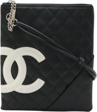 Chanel Pre-owned Vintage Schoudertas - Dames - Vintage Schoudertas - Zwart - ONE Size - Leer - Vintage