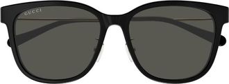 Gucci Grey Square Ladies Sunglasses GG1884SK 001 56