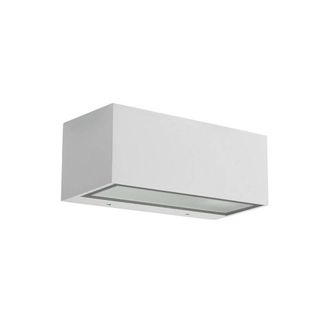 Netlighting Nemesis Aluminium 1 Light Outdoor Wall Light White IP54 E27