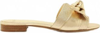 Alexandre Birman Womens Maxi Clarita Flat Sandal In Golden