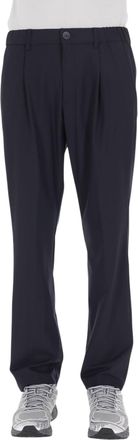 Herno Blue Technical Wool Drawstring Pants