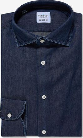 Giampaolo Hemd mit italienischem Kragen aus Baumwollchambray