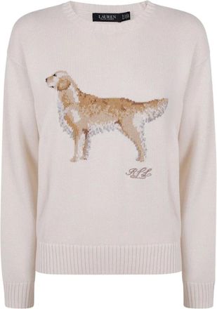 Ralph Lauren Dames, Truien, Beige, Maat: XL Katoen