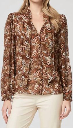 Paige Marcela Blouse In Cinnamon Multi
