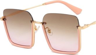 Generic Retro Large Frame Square Sunglasses for Men and For Women Outdoor Driving (Color : F, Size : 1) 2026