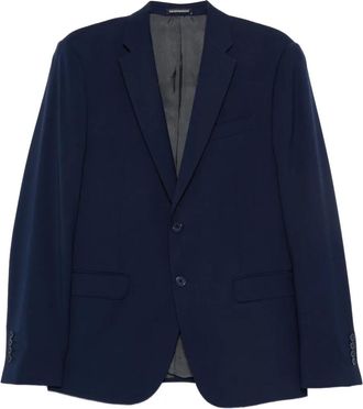 Emporio Armani Completo monopetto in lana vergine - Blu