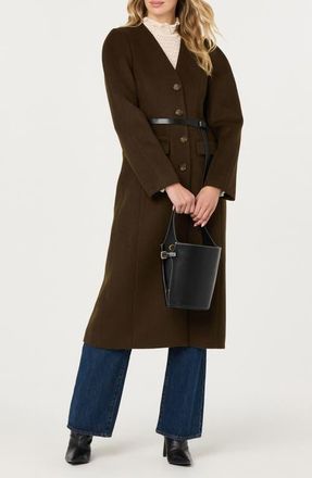 ASTR the Label Glorimar Coat in Dark Olive at Nordstrom, Size X-Small