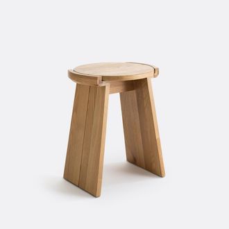 La Redoute Interieurs Bijzettafel in massief eik, Tibet