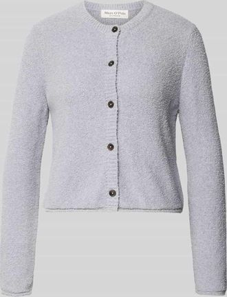 Marc O'Polo Regular Fit Strickjacke aus Baumwoll-Mix in Hellblau, Gr&ouml;&szlig;e XL