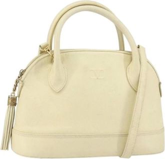 Valentino Pre-owned Handbags, female, Beige, Size: ONE SIZE Pre-owned Vintage Leather Handbag