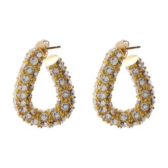 Isabel Marant Womens Hoop Earrings Metal Gold-Tone Jewelry-Watches