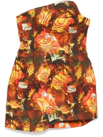 Acler Brookfield dress - women - Linen/Flax/Viscose/Nylon/Polyester - 12 - Yellow